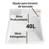 Gabinete em Plástico Abs com Tanque de Fibra 40 Litros e Base para Torneira de Mesa - 5