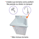 Ver imagem 4 de Gabinete em Plástico Abs com Tanque de Fibra 40 Litros e Base para Torneira de Mesa