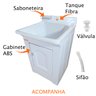 Gabinete em Plástico Abs com Tanque de Fibra 40 Litros e Base para Torneira de Mesa - 3