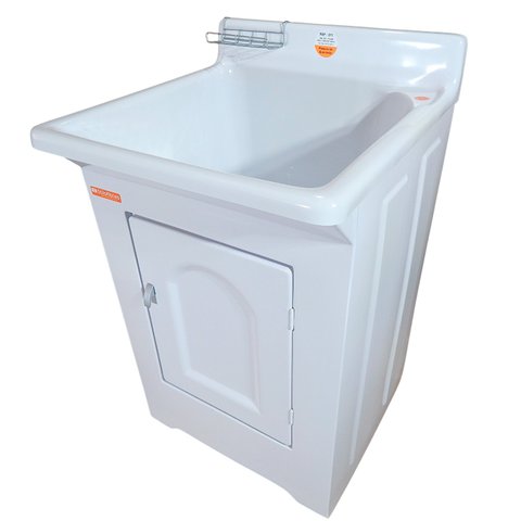 Gabinete em Plástico Abs com Tanque de Fibra 40 Litros e Base para Torneira de Mesa