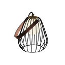 Ver imagem 1 de Abajur Lamp Dourado e Preto e Branco (d)18cm (a)22cm 1xg9 40w - Ml001b
