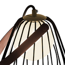 Ver imagem 2 de Abajur Lamp Dourado e Preto e Branco (d)18cm (a)22cm 1xg9 40w - Ml001b