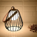 Ver imagem 4 de Abajur Lamp Dourado e Preto e Branco (d)18cm (a)22cm 1xg9 40w - Ml001b