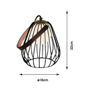 Ver imagem 3 de Abajur Lamp Dourado e Preto e Branco (d)18cm (a)22cm 1xg9 40w - Ml001b