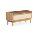 Ver imagem 4 de Banco Sapateira Kaki 100 Cm X 40 Cm Courino Caramelo