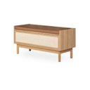Ver imagem 3 de Banco Sapateira Kaki 100 Cm X 40 Cm Courino Caramelo