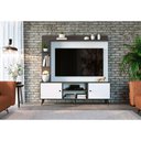 Ver imagem 2 de Rack com Painel para Tv Retrô 2040 até 50 Polegadas Quiditá Branco com Grafite