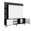 Ver imagem 1 de Rack com Painel para Tv Retrô 2040 até 50 Polegadas Quiditá Branco com Grafite