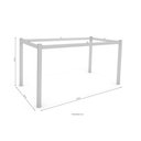 Ver imagem 2 de Base para Mesa Reno Cromada 148cm sem Tampo - Kappesberg