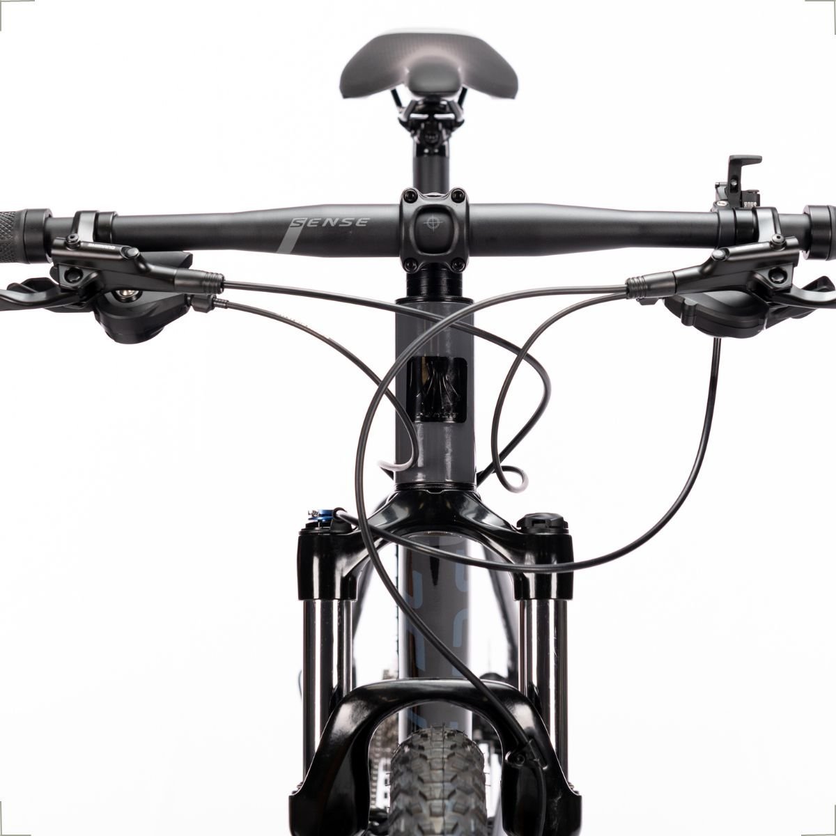 Bicicleta Mtb Aro 29 Sense Rock Evo 2023 Shimano Deore 2x10 Velocidades:Cinza Esc/Azul/15/Unissex - 6