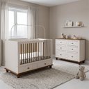 Ver imagem 1 de Quarto Joy Bebê 2 Peças Off White/Nogueira