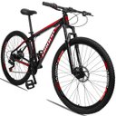 Ver imagem 2 de Bicicleta Aro 29 Dropp Aluminum 21V Freio A Disco E Suspenção:PRETOVERMELHO/15