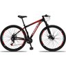 Bicicleta Aro 29 Dropp Aluminum 21V Freio A Disco E Suspenção:PRETOVERMELHO/17 - 1