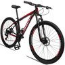 Bicicleta Aro 29 Dropp Aluminum 21V Freio A Disco E Suspenção:PRETOVERMELHO/17 - 2