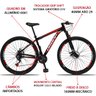 Bicicleta Aro 29 Dropp Aluminum 21V Freio A Disco E Suspenção:PRETOVERMELHO/17 - 3