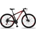 Ver imagem 1 de Bicicleta Aro 29 Dropp Aluminum 21V Freio A Disco E Suspenção:PRETOVERMELHO/21