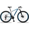 Bicicleta Aro 29 Dropp Aluminum 21V Freio A Disco E Suspenção:BRANCOAZUL/19 - 1