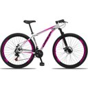 Ver imagem 1 de Bicicleta Aro 29 Dropp Aluminum 21V Freio A Disco E Suspenção:BRANCOROSA/17