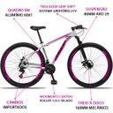 Ver imagem 3 de Bicicleta Aro 29 Dropp Aluminum 21V Freio A Disco E Suspenção:BRANCOROSA/19