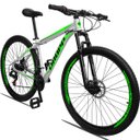 Ver imagem 2 de Bicicleta Aro 29 Dropp Aluminum 21V Freio A Disco E Suspenção:BRANCOVERDE/15