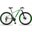 Ver imagem 1 de Bicicleta Aro 29 Dropp Aluminum 21V Freio A Disco E Suspenção:BRANCOVERDE/21