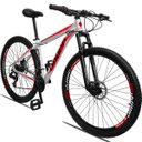 Ver imagem 2 de Bicicleta Aro 29 Dropp Aluminum 21V Freio A Disco E Suspenção:BRANCOVERMELHO/15