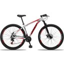 Ver imagem 1 de Bicicleta Aro 29 Dropp Aluminum 21V Freio A Disco E Suspenção:BRANCOVERMELHO/21