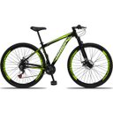 Ver imagem 1 de Bicicleta Aro 29 Dropp Aluminum 21V Freio A Disco E Suspenção:PRETOAMARELO/17