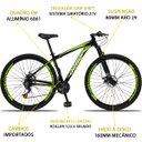 Ver imagem 3 de Bicicleta Aro 29 Dropp Aluminum 21V Freio A Disco E Suspenção:PRETOAMARELO/17