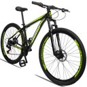 Ver imagem 2 de Bicicleta Aro 29 Dropp Aluminum 21V Freio A Disco E Suspenção:PRETOAMARELO/21