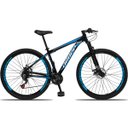 Ver imagem 1 de Bicicleta Aro 29 Dropp Aluminum 21V Freio A Disco E Suspenção:PRETOAZUL/15