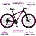 Ver imagem 3 de Bicicleta Aro 29 Dropp Aluminum 21V Freio A Disco E Suspenção:PRETOROSA/15