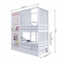 Ver imagem 4 de Treliche Casinha Reta com 02 Janelas e Cortina Madeira Maciça Branco/ Rosa Housin