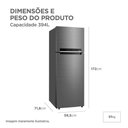 Ver imagem 6 de Geladeira Frost Free Duplex 394l Inverter Inox Midea Mdrt533evd462 220v