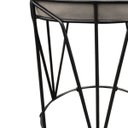 Ver imagem 3 de Puff Babu Suede Base Preto D'Rossi - Bege