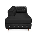 Ver imagem 4 de Divã Chesterfield Capitonado com Strass Suede - Preto