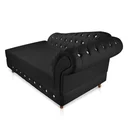Ver imagem 5 de Divã Chesterfield Capitonado com Strass Suede - Preto