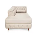 Ver imagem 4 de Divã Chesterfield Capitonado com Strass Suede - Bege