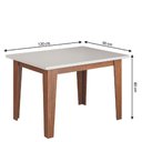 Ver imagem 3 de Conjunto Sala de Jantar Mesa Miami 1,20m 4 Cadeiras Santiago Dobuê Madeirado / Cinza