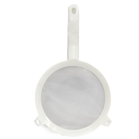 Peneira Coador Plástico Resistente 17cm Tela Fina Inox Frg0254 Frigopro