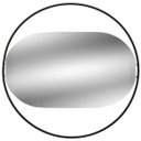 Ver imagem 1 de Espelho de Parede Oval com Moldura Preta 35 cm - Mabruk