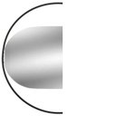 Ver imagem 3 de Espelho de Parede Oval com Moldura Preta 35 cm - Mabruk