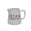 Ver imagem 2 de Kit Cremeira de Leite Cream e Pote de Açucar em Cerâmica Branca