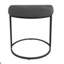 Ver imagem 5 de Puff Love Suede Base Preto D’Rossi - Grafite