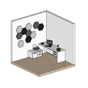 Ver imagem 2 de Painel Acústico Hexagonal Bl Acoustic 2202 (kit com 10 Unidades)