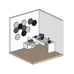 Painel Acústico Hexagonal Bl Acoustic 2202 (kit com 10 Unidades) - 2