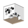 Painel Acústico Hexagonal Bl Acoustic 2202 (kit com 10 Unidades) - 2