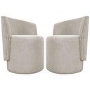 Ver mais imagens de Kit 2 Poltronas Decorativa Aura Premium Bege Buclê