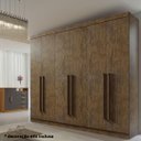 Ver imagem 1 de Guarda Roupa Casal 6 Portas 6 Gavetas da Vinci Plus D'doro - Ypê