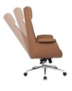 Ver imagem 4 de Kit com 8 Cadeiras Office Diretor com Revestimento Couro e Base em Aço Cromado Valencia